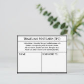 CARTE POSTALE VOYAGEUSE (CPV) (Debout devant)