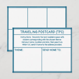 CARTE POSTALE VOYAGEUSE (TPC)
