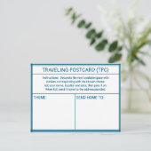 CARTE POSTALE VOYAGEUSE (TPC) (Debout devant)