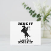 Carte Postale Voyagez Comme Vous L'Avez Volé Cadeau Pour Les Ama (Debout devant)