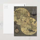 Carte Postale Voyagez dans le monde entier (Devant / Derrière)