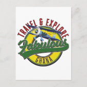 Carte Postale Voyagez explorer le fabuleux logo du Ghana (Devant)
