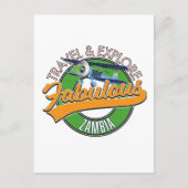 Carte Postale Voyagez, explorez la Zambie fabuleuse (Devant)
