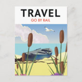 Carte Postale Voyagez par le rail (Devant)