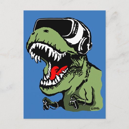 Carte Postale VR T-rex (Devant)