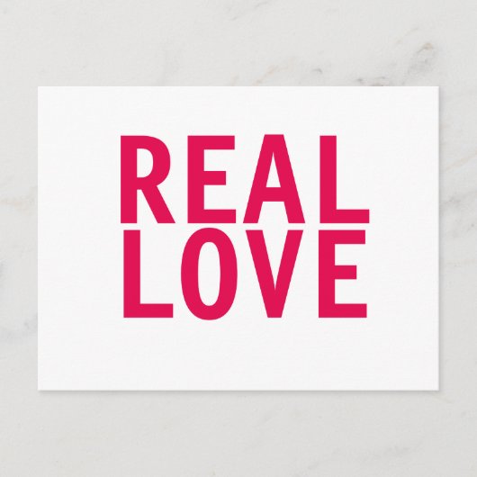 Carte postale VRAI AMOUR (Devant)