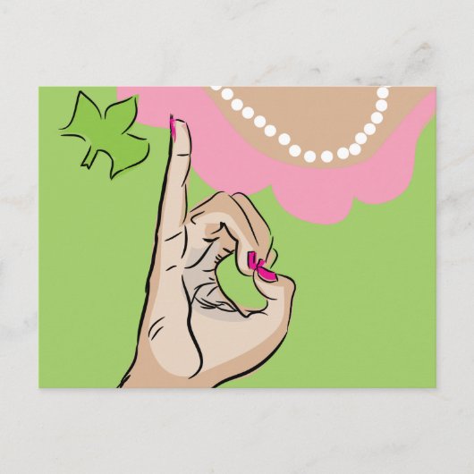 Carte Postale Vraies Jolies Filles Art (Devant)