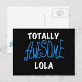 Carte Postale Vraiment génial Lola Blue Tshirts et cadeaux (Devant / Derrière)