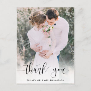 Carte Postale Vraiment Merci Merci photo mariage