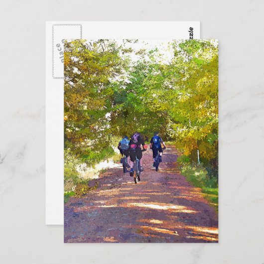 CARTE POSTALE VTT (Devant / Derrière)