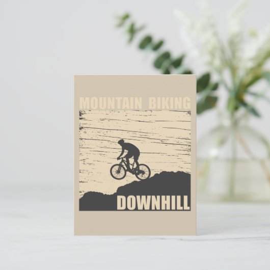 Carte Postale VTT Downhill (Debout devant)