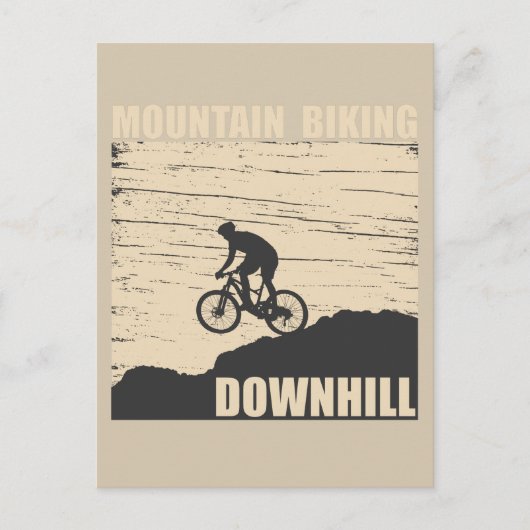 Carte Postale VTT Downhill (Devant)