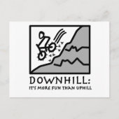 Carte Postale VTT Downhill Thrill (Devant)