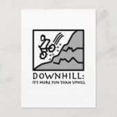 Carte Postale VTT Downhill Thrill (Devant)