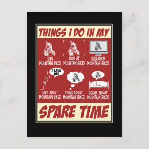 Carte Postale VTT Funny VTT Humour VTT