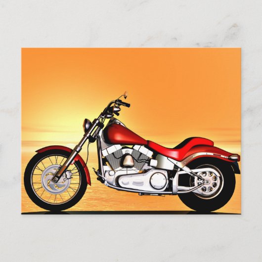 Carte Postale VTT Sunset (Devant)