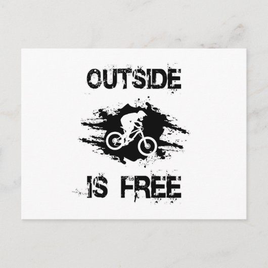 Carte Postale VTT VTT VTT VTT Idée cadeau vélo (Devant)