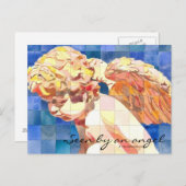 Carte postale "Vu par un ange" (Devant / Derrière)