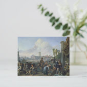 Carte Postale Vue à Rome, 1668 (Debout devant)
