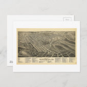 Carte Postale Vue à vol d'oiseau de Winston-Salem Caroline du No (Devant / Derrière)