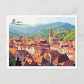 Carte Postale Vue aérienne Brasov Roumanie Art Travel (Devant)
