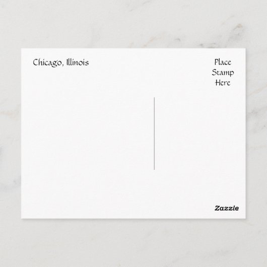 Carte Postale Vue aérienne Chicago Illinois Travel Post Card (Dos)