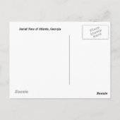 Carte Postale Vue aérienne d'Atlanta, Géorgie (Dos)