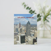 Carte Postale Vue aérienne d'Atlanta, Géorgie (Debout devant)