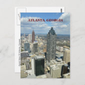 Carte Postale Vue aérienne d'Atlanta, Géorgie (Devant / Derrière)