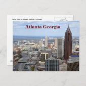 Carte Postale Vue aérienne d'Atlanta, Géorgie (Devant / Derrière)