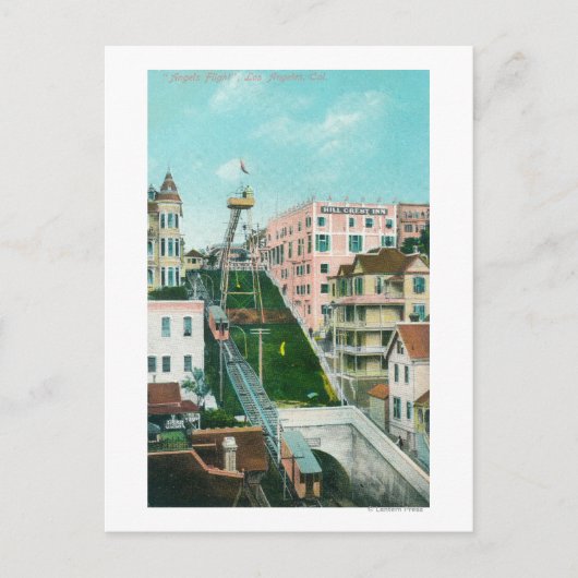 Carte Postale Vue aérienne de Angels Flight Trolley (Devant)