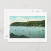 Carte Postale Vue aérienne de Bay Belvedere, CA (Devant / Derrière)