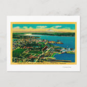 Carte Postale Vue aérienne de Bremerton et d'arsenal de la (Devant)