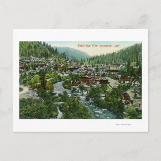 Carte Postale Vue aérienne de CityDunsmuir, CA (Devant)