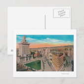 Carte Postale Vue aérienne de CityOakland, CA (Devant / Derrière)