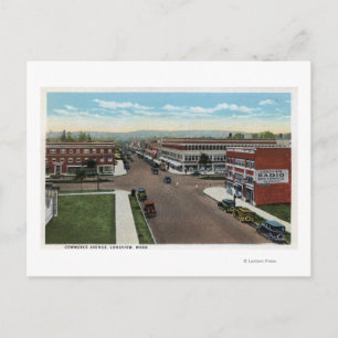 Carte Postale Vue aérienne de Commerce Avenue