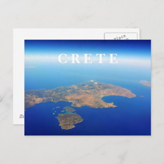 Carte Postale Vue aérienne de Crète (Devant / Derrière)