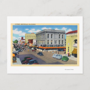 Carte Postale Vue aérienne de D Street