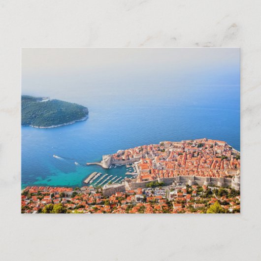 Carte Postale Vue aérienne de Dubrovnik (Devant)
