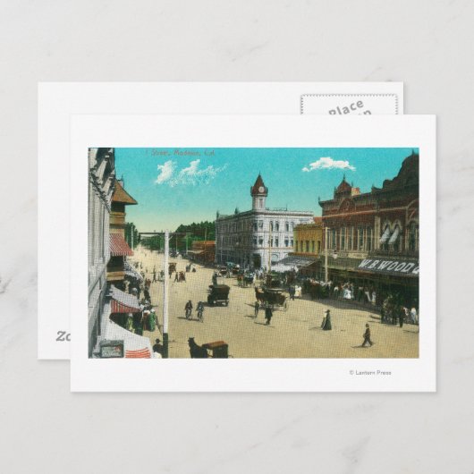 Carte Postale Vue aérienne de I StreetModesto, CA (Devant / Derrière)