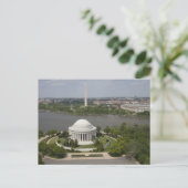 Carte Postale Vue aérienne de Jefferson et Washington Memorial (Debout devant)