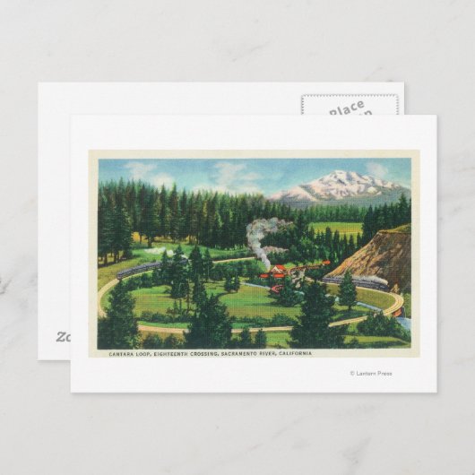 Carte Postale Vue aérienne de la boucle Cantara, Sacramento (Devant / Derrière)