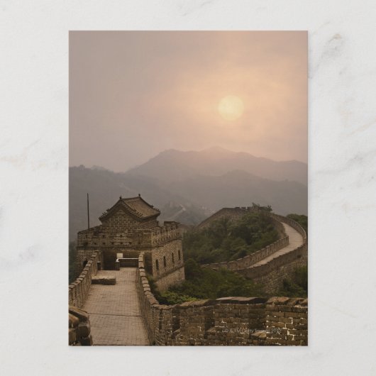 Carte Postale Vue aérienne de la Grande Muraille de Chine (Devant)