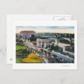 Carte Postale Vue aérienne de la plage PikeLong, CA (Devant / Derrière)