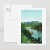 Carte Postale Vue aérienne de la rivière russe au Camp Rose (Devant / Derrière)