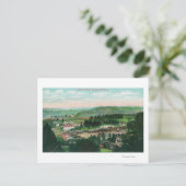 Carte Postale Vue aérienne de la ville de Colfax, CA (Debout devant)