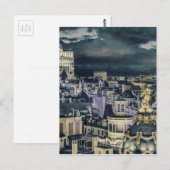 Carte Postale Vue aérienne de la ville de Madrid (Devant / Derrière)