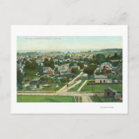 Vue aérienne de la ville de Santa Cruz, CA