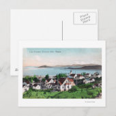 Carte Postale Vue aérienne de la ville et du lac Ewauna (Devant / Derrière)