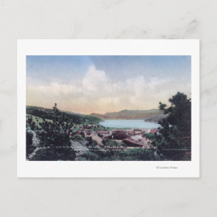 Carte Postale Vue aérienne de la ville et du lac Nederland